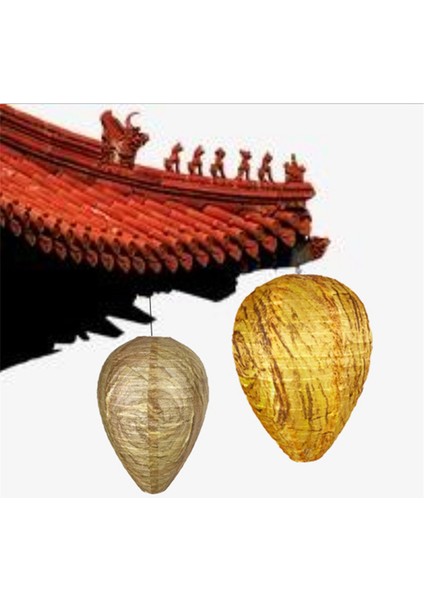 Eşek Arısı Yuvası Yemi, Asılı Eşek Arısı Caydırıcı Eşek Arısı Tuzağı Sahte Eşek Arısı Yuvası Ev ve Bahçe Için Açık Hava Eşek Arısı Caydırıcı (Yurt Dışından)