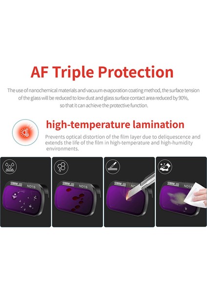 Djı Mini 4K Mini 2 Se Mini 2 Özel Filtre Kiti Nd8 16 32 64 Filtre Kiti Kafaları Kamera Lens Aksesuarları Için Startrc (Yurt Dışından) modelleri