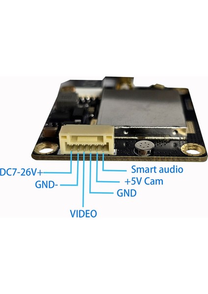 5.8g 2W Vtx 2000MW Fpv Video Ses Vericisi 7-26V Fpv Uzun Menzilli Iha Rc Uçak Için (Yurt Dışından)