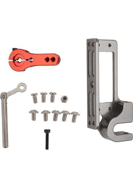 Servo Parabolik Anahtar Cihazı Hava Aracı Atış Cihazı + Uzaktan Kumandalı Araba Rc Kırmızı 25T Servo Kolu (Yurt Dışından)