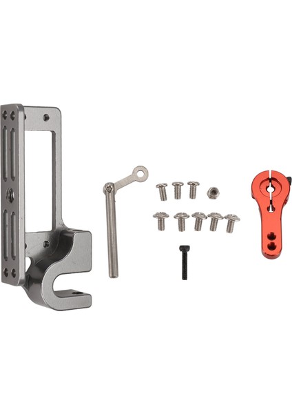 Servo Parabolik Anahtar Cihazı Hava Aracı Atış Cihazı + Uzaktan Kumandalı Araba Rc Kırmızı 25T Servo Kolu (Yurt Dışından)