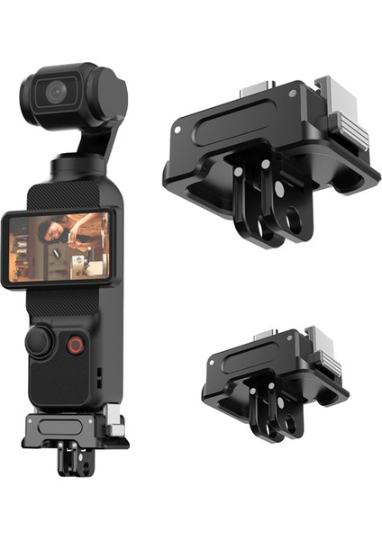 Montaj Adaptörü Bağlantısı 1/4 Gimbal Kamera Hızlı Çıkarma Braketi Djı Osmo Pocket 3 Için Kamera Şarj Tabanı (Yurt Dışından)