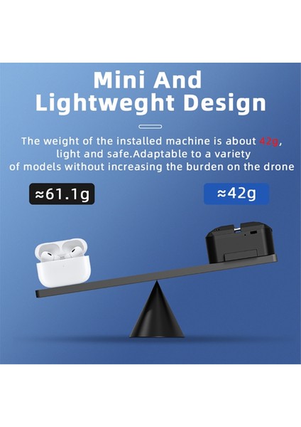 Djı Mini 4 Pro/3 Pro/aır3/avata2 Drone Balıkçılık Yemi Düğün Yüzüğü Hediye Teslim Hayat Kurtarma Airdropper Için Airdrop Sistemi (Yurt Dışından) fırsatları