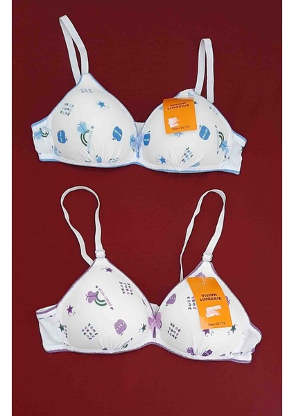 Vısıon Lıngerıe Kız Çocuk Alıştırma Sütyen 2'li Paket 12-13 Yaş