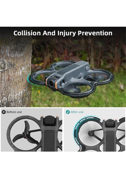 Dji Avata 2 Drone Aksesuarları Için Koruyucu Tampon Pervane Koruyucu Çarpışma Önleyici Darbe Koruyucuları Pervane Tamponu Siyah (Yurt Dışından) fırsatları
