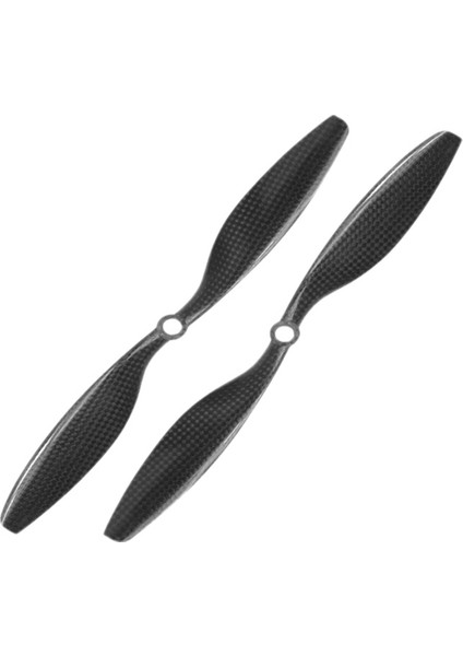 Siyah 10X4.5 Inç 1045 Karbon Fiber Spiral Pervane Ileri ve Geri Iki Kanatlı Pervane Multicopter Için (Yurt Dışından)