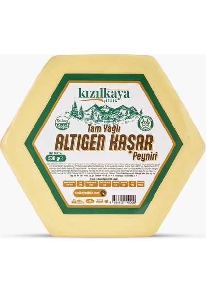Altıgen Kaşar Peyniri 500G