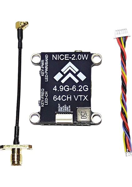 5.8g 2W Vtx 2000MW 64CH Fpv Video Vericisi Pal/ntsc Fpv Rc Drone Için Tbs Osd Parametre Ayarı Desteği (Yurt Dışından)