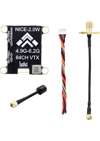 5.8g 2W Vtx Sma Iç Iğne Anteni 2000MW 64CH Fpv Video Vericisi Pal/ntsc Fpv Rc Drone Için Osd Desteği (Yurt Dışından)