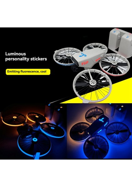 Djı Flip Drone Için Aydınlık Çıkartmalar Çizilmez Koruyucu Film Gece Güvenliği Soğuk Uçuş Aksesuarları Sarı (Yurt Dışından) fırsatları