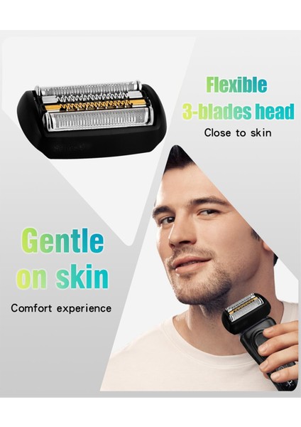 Braun 9 Serisi Folyo Tıraş Makinesi 9040S, 9292CC, 9293S, 9295CC, 9296CC, 9297CC, 9299S Için 92B Yedek Tıraş Makinesi Başlığı (Yurt Dışından)