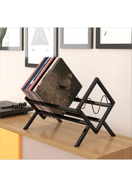 Plak Rafı, Masaüstü Kitap ve Dergi Rafı, Metal Sergileme Rafı, CD Plak Çok Amaçlı Düzenleyici, Depolama Rafı (Yurt Dışından)