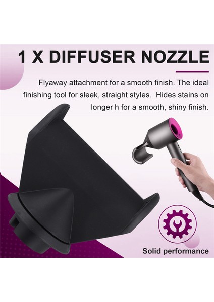 Saç Kurutma Makinesi Manyetik Başlık Dhape Uçmayan Difüzör Nozulu Dyson HD16 Saç Kurutma Makinesi Manyetik Başlık Dhape Uçmayan (Yurt Dışından)