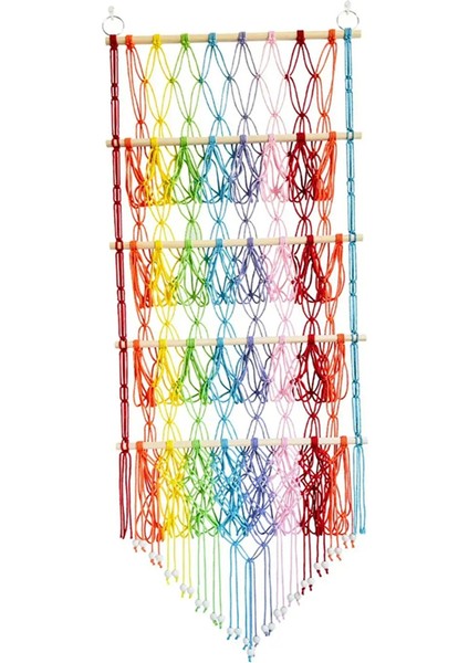 Asılı Düzenleyici Peluş Oyuncak Depolama Doldurulmuş Hayvan Ağı Hamak Boho Makrome Ev Yatak Odası Kitaplar Çocuklar Banyo Oyuncakları (Yurt Dışından)
