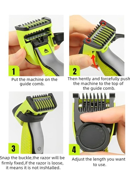 Philips One Blade QP2520 QP2530 QP2620 QP2630 Düzeltici Için Yedek Bıçak Sınırı Tarak Ayarlanabilir Kılavuz Tarak Koruyucu (Yurt Dışından) fiyatları