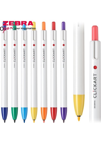 Macenta Stili 1 Adet Japonya Zebra Clickart Push-Tipi Suluboya Kalem WYSS22 Anti-Halo Boyama Öğrenci El Hesabı Boyama Renk Anti-Kuru Kanca Kalem (Yurt Dışından)