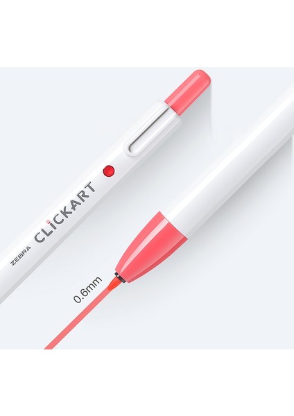 Macenta Stili 1 Adet Japonya Zebra Clickart Push-Tipi Suluboya Kalem WYSS22 Anti-Halo Boyama Öğrenci El Hesabı Boyama Renk Anti-Kuru Kanca Kalem (Yurt Dışından)
