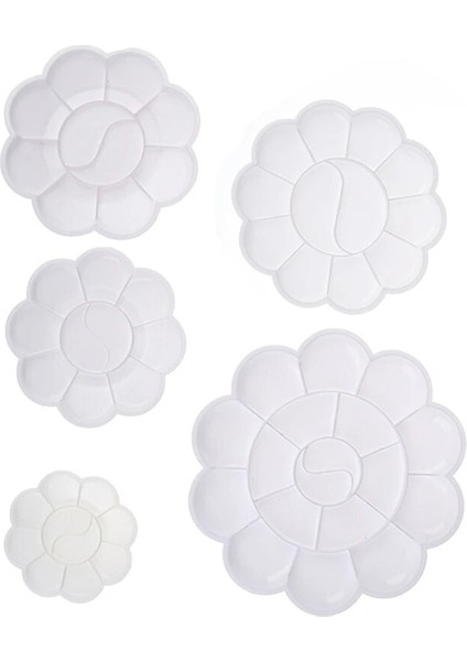 A4 Stili 4 Boyutlu Palet Sanat Alternatifleri Boya Plastik Palet Temini Beyaz Suluboya Paleti Pigment Tepsisi Boyama Malzemeleri (Yurt Dışından) fırsatları