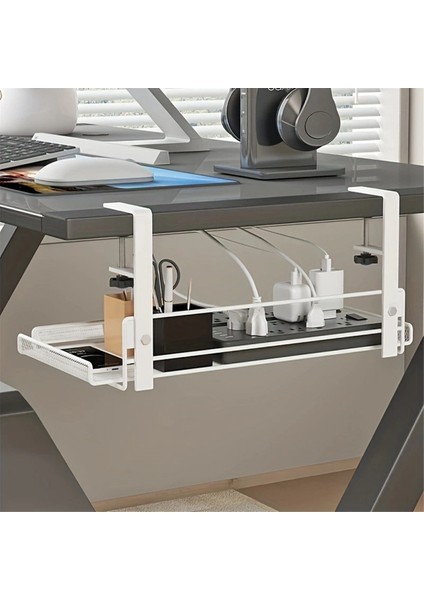 Masa Altı Kablo Yönetim Tepsisi, Iş Istasyonu Depolama, Metal Kablo Tepsisi Sepeti, Ofis ve Ev Stili Için Ayakta Masa 1 (Yurt Dışından) modelleri