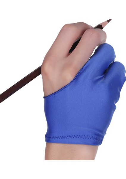 Siyah-L 1 Adet Sanatçı Çizim Eldiveni Herhangi Bir Gra Çizim Tableti Için 2 Parmak Kirlenme Önleyici Hem Sağ Sol El Için Ücretsiz Boyut Siyah Kırmızı Mavi (Yurt Dışından) indirimleri