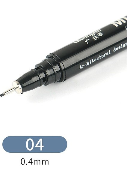 No.4 Tarzı 1 Adet Pigment Liner Pigma Mikron Mürekkep Marker Kalem Farklı Ucu Siyah Fineliner Eskiz Kalemleri (Yurt Dışından)