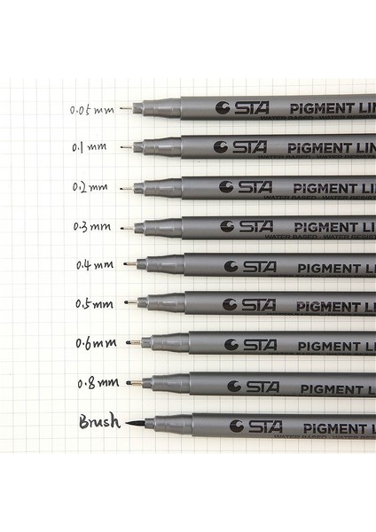 0,05 mm Stili 1 Adet Siyah Pigma Mikron Kalem Elle Çizilmiş Tasarım Kroki Iğne Kalem El Dawing Liner Fineliner Karikatür Imza Kalem (Yurt Dışından) fırsatları