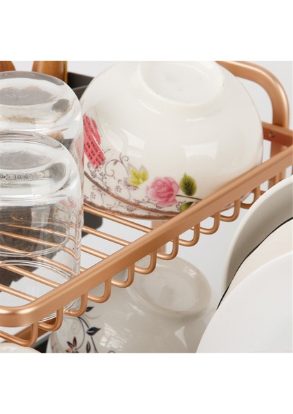 Paslanmaz Çelik Mutfak Kurutma Bulaşık Rafı Lavabo Süzgeci Tutucu, Çatal Bıçak Süzgeci Aksesuarları, Saklama Tabak Düzenleyici Altın Raf (Yurt Dışından) fiyatları