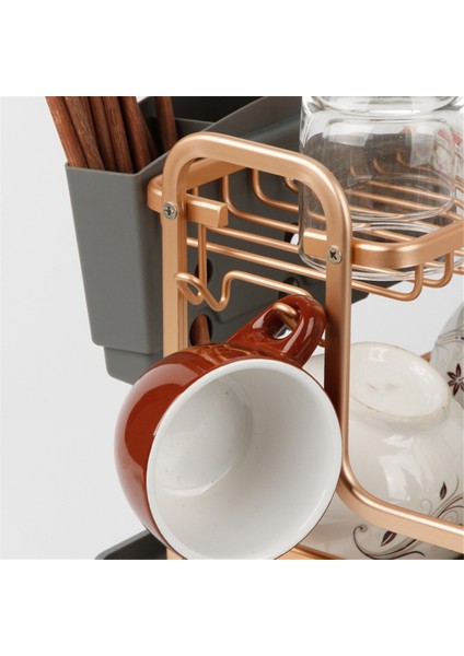 Paslanmaz Çelik Mutfak Kurutma Bulaşık Rafı Lavabo Süzgeci Tutucu, Çatal Bıçak Süzgeci Aksesuarları, Saklama Tabak Düzenleyici Altın Raf (Yurt Dışından) modelleri