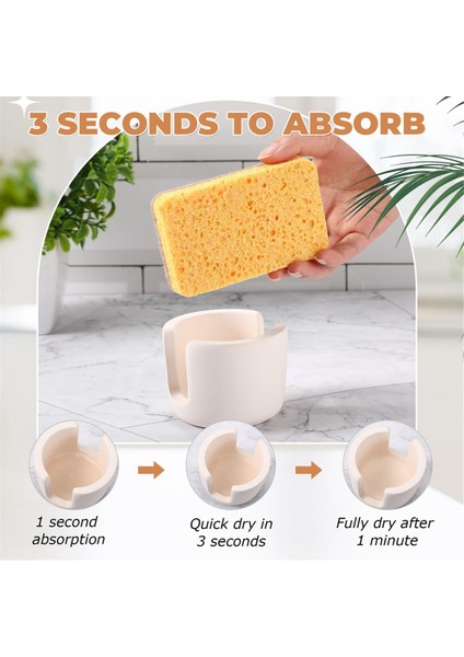 Mutfak Lavabosu Için Diatomit Sünger Tutucu, Su Emici Lavabo Taş Kurutma Kutusu, Mutfak Banyo Için Hızlı Düzenleyici (Yurt Dışından) fırsatları
