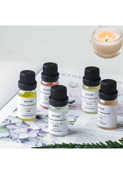 Sandal Ağacı Tarzı 10ML Şişe Aromaterapi Mum Malzemesi Uçucu Yağ Dıy Ev Difüzör Ev Yapımı El Yapımı Sabun Aromalı Uçucu Yağ (Yurt Dışından)