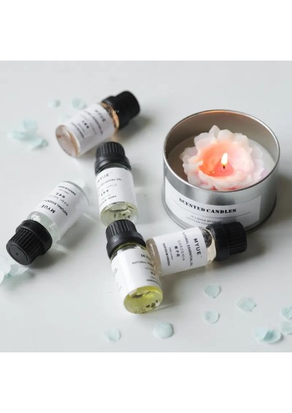 Sandal Ağacı Tarzı 10ML Şişe Aromaterapi Mum Malzemesi Uçucu Yağ Dıy Ev Difüzör Ev Yapımı El Yapımı Sabun Aromalı Uçucu Yağ (Yurt Dışından)