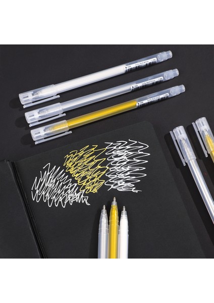 Beyaz Stil Parlak Boyama Işaretleyici Kalem 3 Renk Mürekkep Floresan Kalem Dıy Dergisi Scrapbooking Dekorasyon Kırtasiye Malzemeleri Kawaii (Yurt Dışından) fırsatları