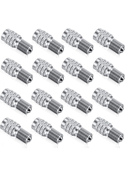 16 Adet Çift Valf Gövde Kapağı Lastik Valf Kapaklarını Şişirir Yüksek Basınçlı Kamyon Araba Karavan Yarı Otobüs Lastikleri Için Lastiklerden Akış Kapağı (Yurt Dışından)