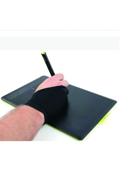 Siyah Stil 2 Parmak Kirlenme Önleyici Eldiven, Aşınma Önleyici, Ter Önleyici ve Kir Önleyici Eskiz Yağlı Boya Iki Parmaklı Eldiven Sağ ve Sol El (Yurt Dışından) fiyatları