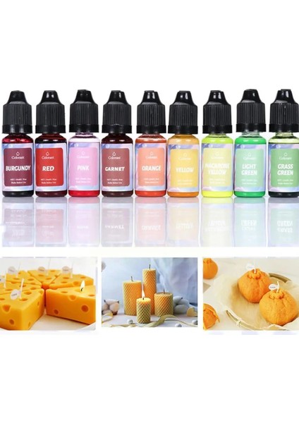 M Tarzı 24 Renk 10 ml Mum Sıvı Renklendirici Difüzyon Mürekkep Mum Boya Yapımı Soya El Sanatları Kokulu Balmumu Pigment Araçları El Yapımı Soa K3L8 (Yurt Dışından)