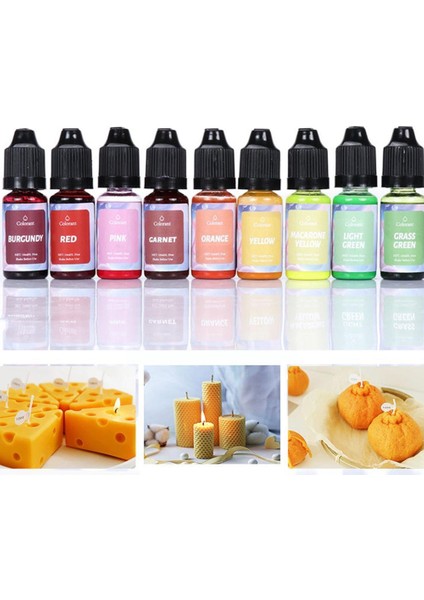 M Tarzı 24 Renk 10 ml Mum Sıvı Renklendirici Difüzyon Mürekkep Mum Boya Yapımı Soya El Sanatları Kokulu Balmumu Pigment Araçları El Yapımı Soa K3L8 (Yurt Dışından)