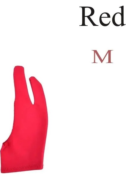 Kırmızı-M Hızlı G 2 Parmak Kirlenme Önleyici Sağ Sol El Eldiven Sweatproof Sanatçı Herhangi Bir Gra Çizim Tableti Için Çizim Eldiven Kaynağı (Yurt Dışından)