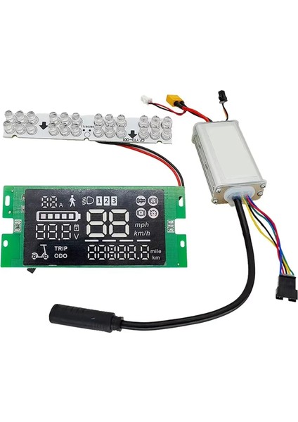 Kugoo S3 E-Scooter Kontrol Cihazı Motor Ölçer Seti 8 Inç Escooter Aksesuarları Için Elektrikli Scooter Kontrol Cihazı Motor Ölçer Seti (Yurt Dışından)