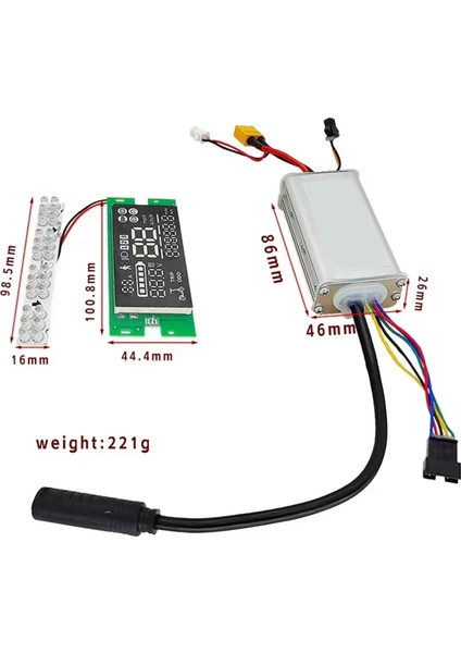Kugoo S3 E-Scooter Kontrol Cihazı Motor Ölçer Seti 8 Inç Escooter Aksesuarları Için Elektrikli Scooter Kontrol Cihazı Motor Ölçer Seti (Yurt Dışından) modelleri