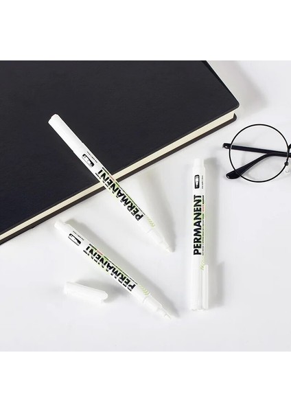 3 Adet 2.0 mm Stil 3 Adetlot Beyaz Işaretleyici Kalemler Grafiti Jel Kalem Fosforlu Yağlı Su Geçirmez Plastik Yazma Çizim Kırtasiye Okul Malzemeleri (Yurt Dışından)