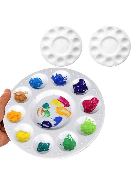 11CM Tarzı Palet 10 Izgara Sanat Boya Tepsisi Sanatçı Suluboya Plastik Karıştırma Paleti Malzemeleri (Yurt Dışından) fiyatları
