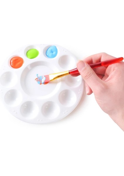 11CM Tarzı Palet 10 Izgara Sanat Boya Tepsisi Sanatçı Suluboya Plastik Karıştırma Paleti Malzemeleri (Yurt Dışından) modelleri