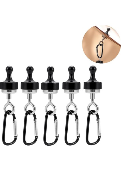 Kamp Manyetik Kancaları, Karabinalı Mıknatıslı Klips Askısı, Çadır Gölgelik Manyetik Kancaları, Kamp Yürüyüş Seyahat Için Uygun (Yurt Dışından)