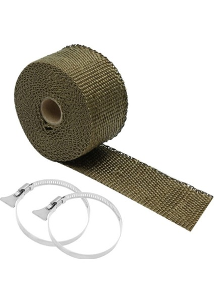 Açık Hava Çadır Sobası Isıya Dayanıklı Bantlı Yangına Dayanıklı Boru 2 Ayarlanabilir Kelepçe (Yurt Dışından)