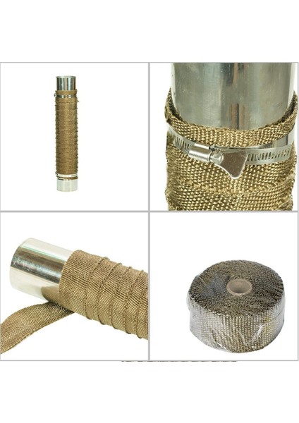 Açık Hava Çadır Sobası Isıya Dayanıklı Bantlı Yangına Dayanıklı Boru 2 Ayarlanabilir Kelepçe (Yurt Dışından) fırsatları