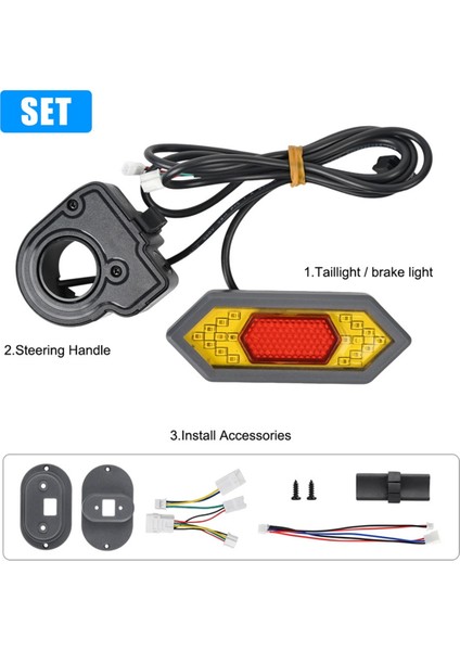 Elektrikli Scooter Arka Stop Lambası Scooter Arka Lambası M365/PRO Kickscooter Aksesuarı (Yurt Dışından) modelleri