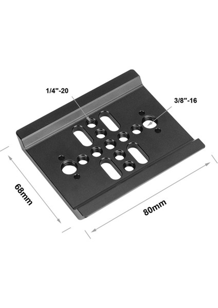 80MM Kuyruklu Plaka Hızlı Kurulum Panosu 1/4 Inç-20 ve 3/8 Inç-16 Dişli Delikler Dslr Kamera Aksesuarları (Yurt Dışından) fiyatları