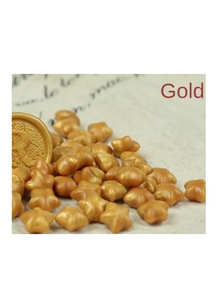 Altın Tarzı 55G Ateş Lake Mühür Balmumu Parçacıkları, Şanslı Beş Köşeli Yıldız Karışık Renk, Makaleler Hakkında, 20 Renk (Yurt Dışından)
