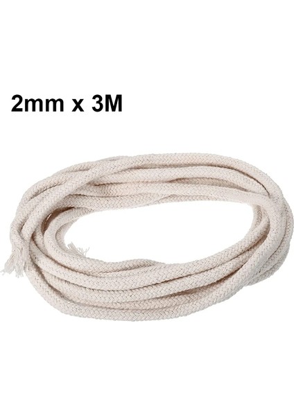 2MMX3M Tarzı Yuvarlak Fitil Pamuk Mum Dokuma Fitil, Mum Dıy ve Mum Yapımı Için Gazyağı Fitili Brülör (Yurt Dışından)