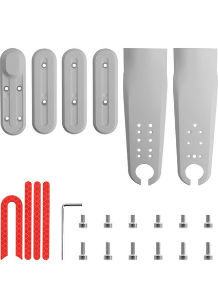 Xiaomi M365 Elektrikli Scooter Çatal Parçaları Beyaz Için Tekerlek Kapağı Göbek Kapağı Koruyucu Kabuklu Ön Çatal Kapağı (Yurt Dışından) fiyatları